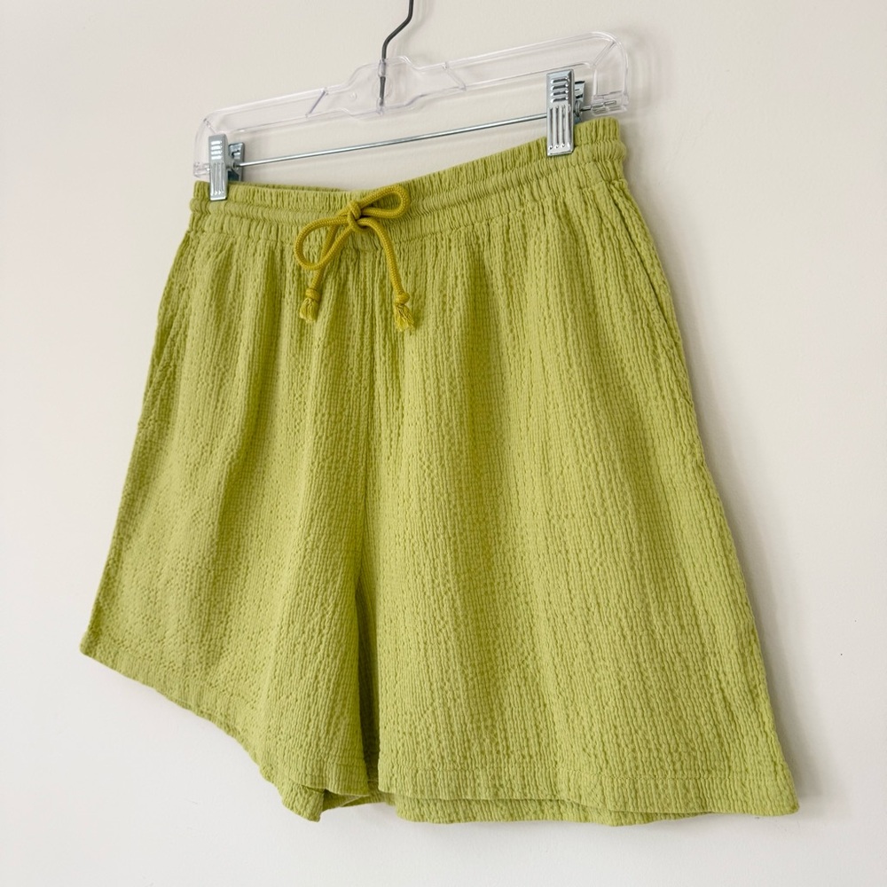 GRAVEL & GOLD Essi Drawstring Short in “Endive” Lime Green Colorway, Size M (2) - Picture 11 of 16